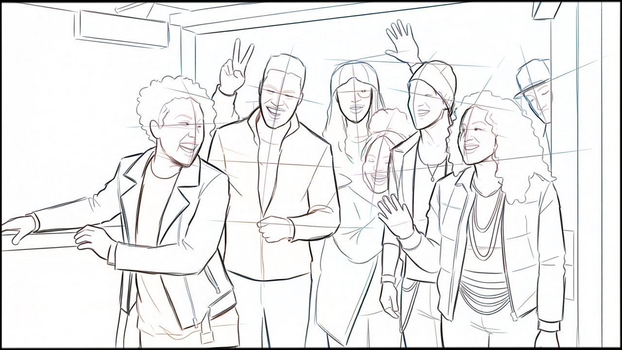 Roughs - storyboard frame 5 by Dakota Warren